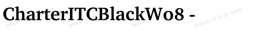 CharterITCBlackW08 字体转换